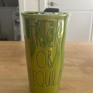NEW/Sealed Rae Dunn "Trick or Tequila" lidded travel mug